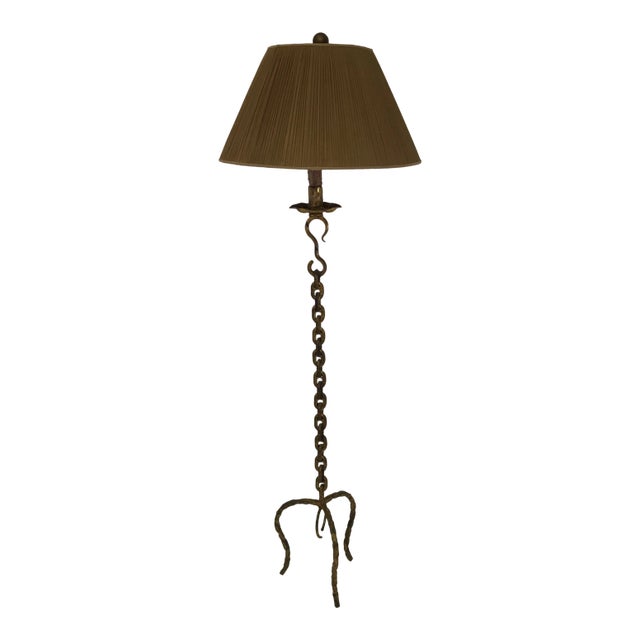 Gold Chain Metal Floor Lamp For Sale