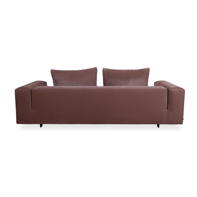Corduroy Fabric Moss Three-Seater Sofa in Pink Mauve from COR For Sale - Image 6 of 8