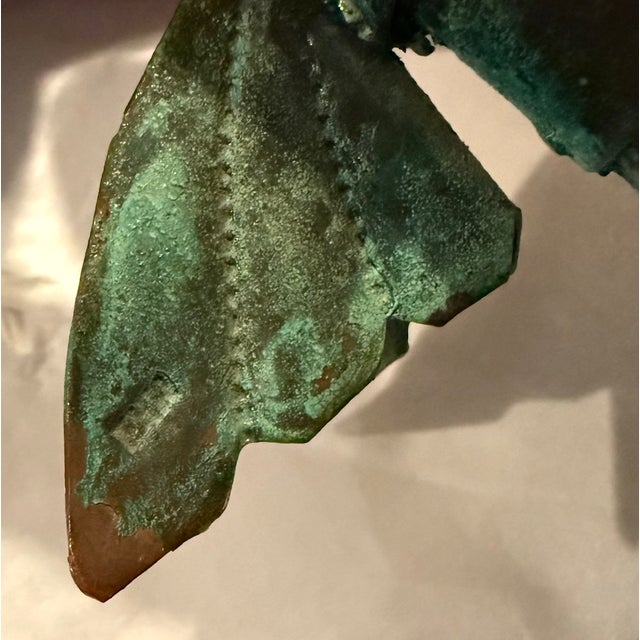 Vintage Peruvian Articulated Brutalist Metal Fish Sculpture in the Style of Graziella Laffi For Sale - Image 11 of 12