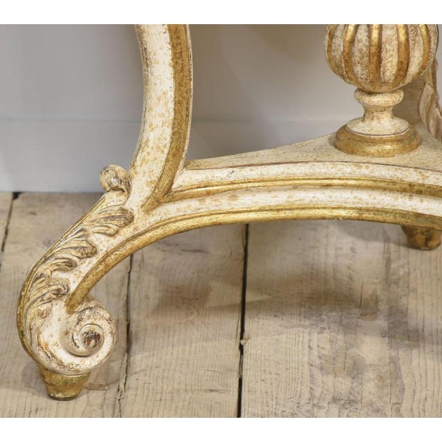 Italian Painted and Parcel Gilt Occasional Table, 1890s For Sale - Image 3 of 9