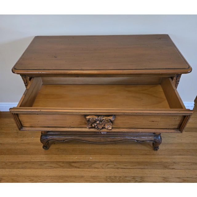 Wood Mid 20th Century French Provincial Style Dresser & Nightstands – ‘Fraiser’, 3 Pieces For Sale - Image 7 of 14