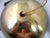 Vintage Mid-Century Modern Flying Saucer Brass Wall-Hanging Retractable Light Fixture 14" All Original For Sale - Image 4 of 12