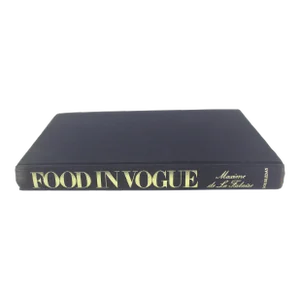 1981 Food in Vogue With Blue Linen Hard Cover Book