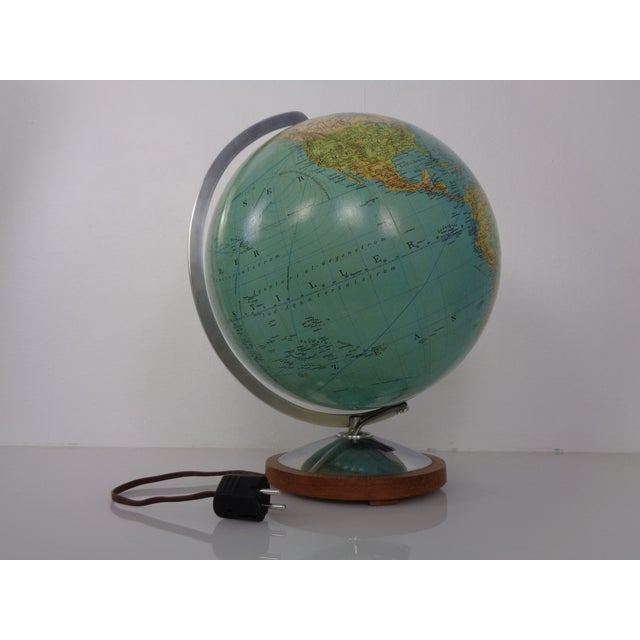 1950s Vintage Illuminated Duo Glass Globe by Paul Oestergaard for Columbus, Germany, 1950s For Sale - Image 5 of 18