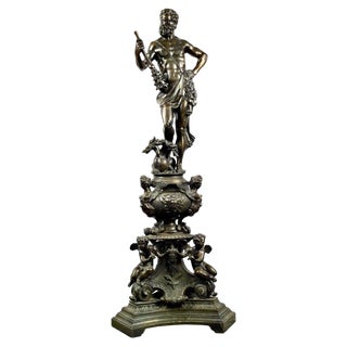 French Hercules Sculpture, Bronze For Sale