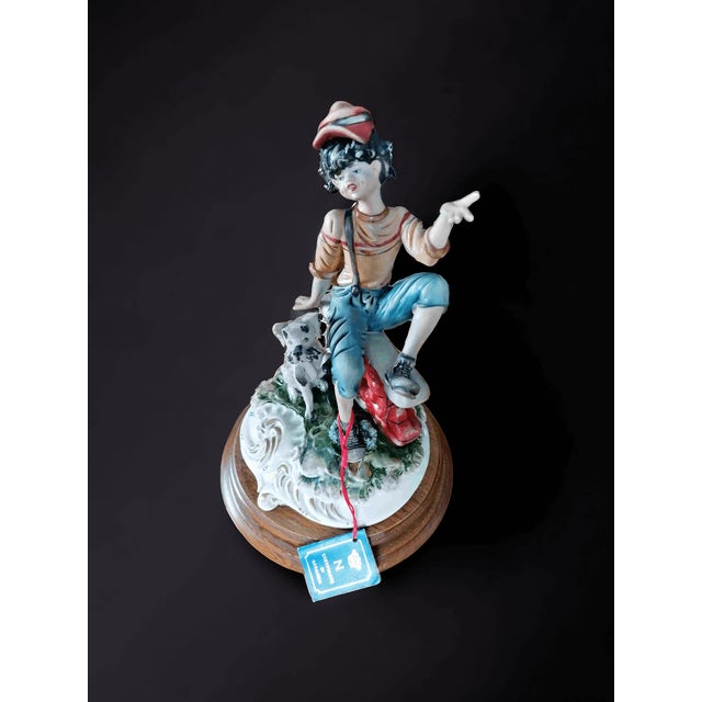 Ceramic Figurine by Meneghetti for Capodimonte For Sale - Image 4 of 5