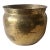 Vintage Extra Large Hammered Brass Planters Mid Century Indian Style For Sale