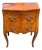 Early 20th Century Louis XV Style Figured Wood Serpentine Two-Drawer Chest For Sale