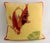 Asian Vibrant Pair of Koi Fish Hand Embroidered Pillow Covers 21" Square, Good Fortune For Sale - Image 3 of 10
