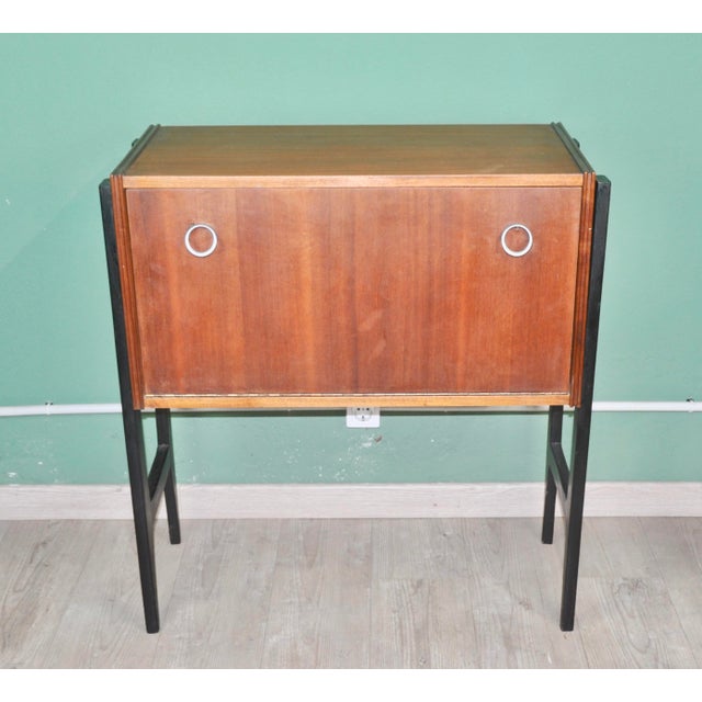 Bar Cabinet with Chrome Handles, 1960s For Sale - Image 16 of 16