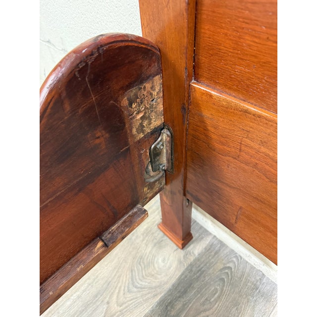 Antique Full Size Victorian Carved Walnut Bed For Sale - Image 16 of 18