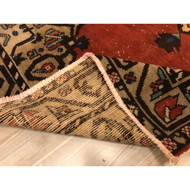 Tribal 1960s Oushak Vintage Tribal Rug For Sale - Image 3 of 11