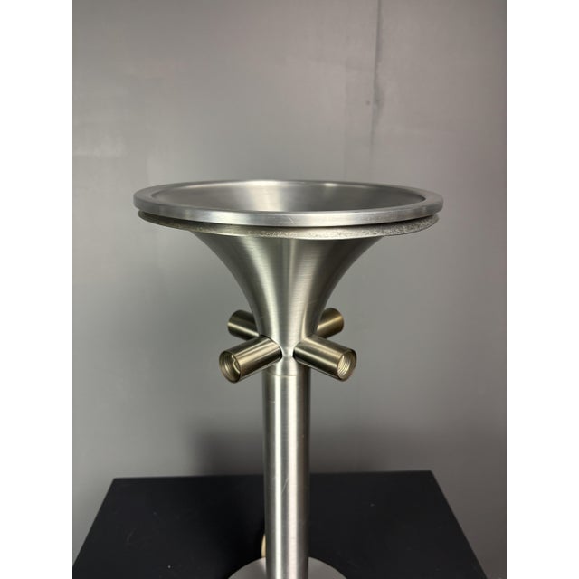 Large Mid-Century Modern Space Age Glass Mushroom Table Lamp from Temde Leuchten, 1960s For Sale - Image 4 of 13