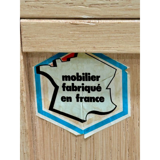 Wood Pair of Maugrion for Roche Bobois French Oak & Cane Nightstands, Circa 1980 For Sale - Image 7 of 10
