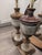 These lamps exemplify the mid-century appreciation for ornamental stone, particularly Italian onyx and marble, which were...