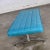 Wood Mid 20th Century Bench Daybed Turquoise Vinyl Faux Leather & Chrome After Arthur Umanoff for Madison Furniture Co For Sale - Image 7 of 13