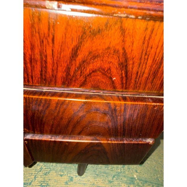 Wood 1950s Danish Modern Petite Rosewood Vanity Desk Table For Sale - Image 7 of 8
