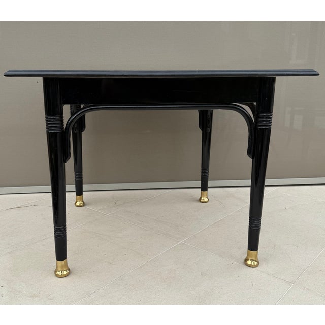 Antique Vienna Secession Bentwood Side Table attributed to J. & J. Kohn and Thonet Circle, Austria, 1890s For Sale - Image 10 of 18