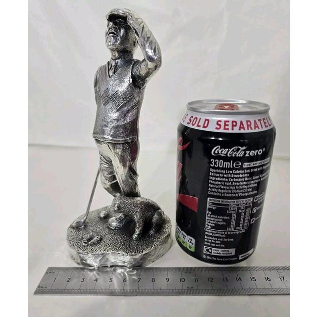 English Silver Golfer Sculpture, 1997 For Sale - Image 17 of 18