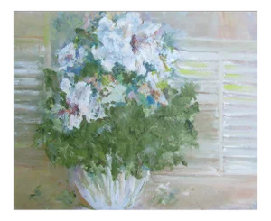 Impressionist Floral Still Life Painting by b.j. Johnston