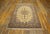 1940s Ivory Medallion Antique Persian Isfahan Rug Silk Highlights 3'8" X 5'5" Knotted Pile Carpet For Sale - Image 16 of 18