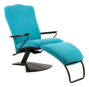 Italian Chaise Longue in Painted Metal and Padded Fabric, 1970s