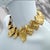 Oscar De La Renta 22k Gold-Plated Pewter & Brass Ginkgo Leaf Statement Necklace For Sale - Image 9 of 13
