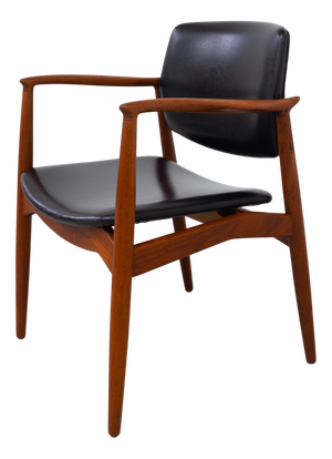 Danish Teak Captains Chair by Erik Buch for Ørum, 1960s