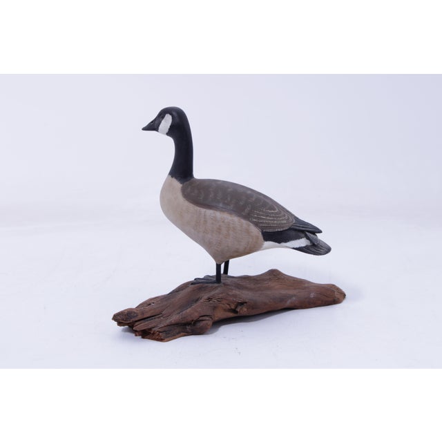 1970s William Porterfield Carved Wood Canadian Goose For Sale - Image 5 of 15