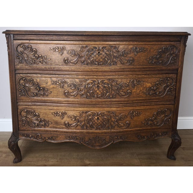 French Louis XVI Chest of Drawers in Oak For Sale - Image 14 of 14