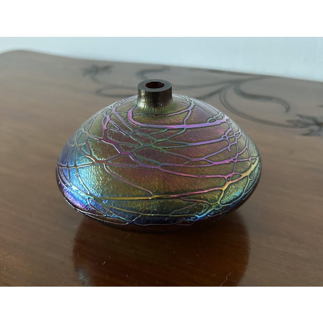 Art Nouveau Spinning Top Vase by Johann Loetz, 1920s For Sale - Image 9 of 16