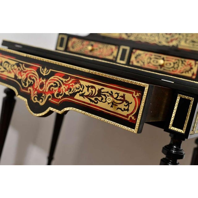 Boule Secretary in Brass, 1890 For Sale - Image 6 of 15