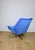 Vintage Jade Series Swivel Lounge Chair with Blue Cornflower Velvet Upholstery, GDR, 1970s For Sale - Image 3 of 11