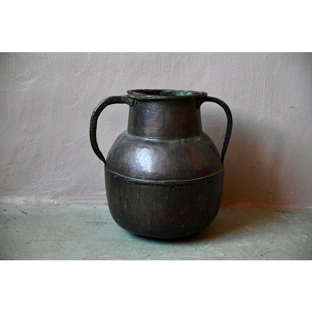 Large Hammered Copper Water Jar, 1920s For Sale - Image 4 of 14