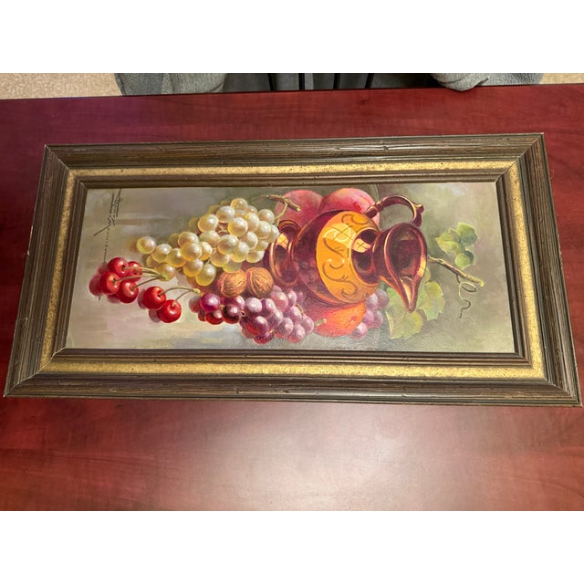 20th Century French Still Life Oil Painting by Henry Le Monnier For Sale - Image 11 of 13