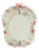 Mid-Century Modern Italian Wall Mirror with Murano Glass Frame and Blossoms, 1960s For Sale