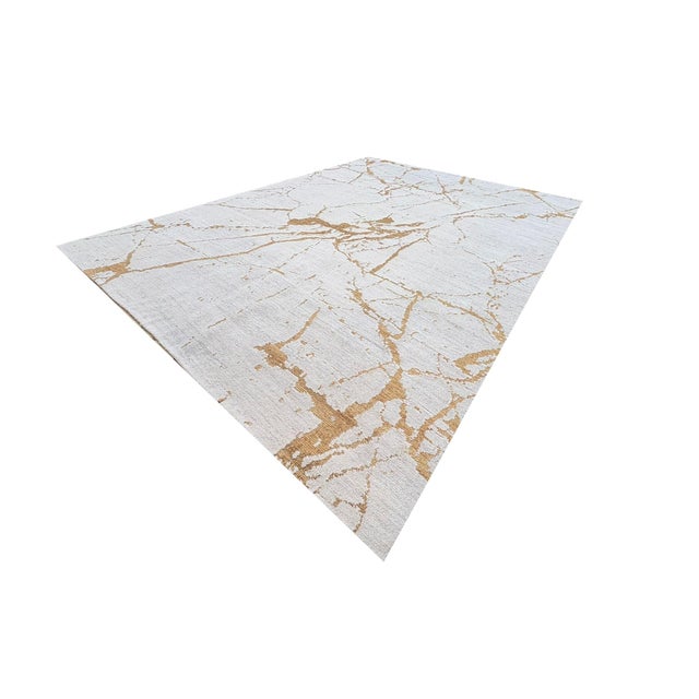 2020s Rh Lakshmi Wool Rug – 10' × 14' Cream / Bronze | Hand-Knotted Himalayan Wool & Jute | Made in Nepal For Sale - Image 5 of 18