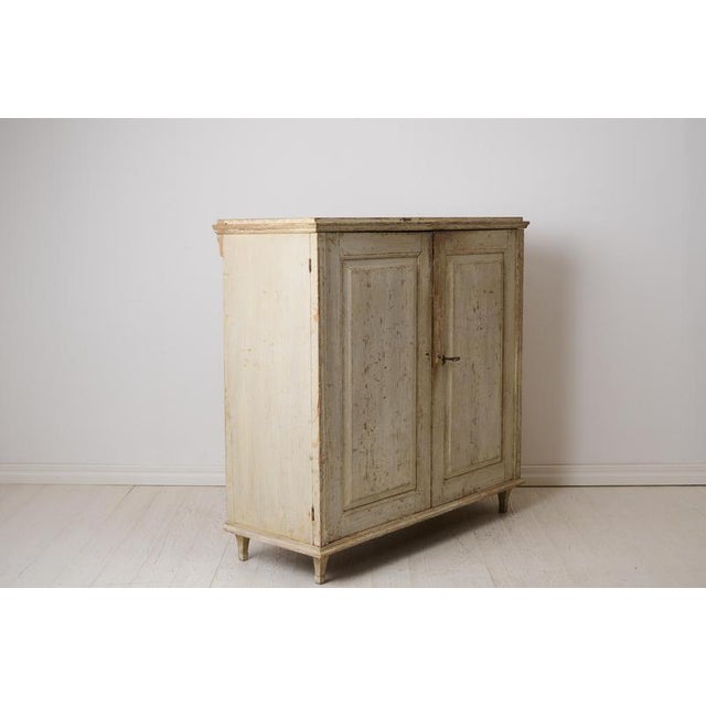 Swedish Sideboard with Original Light Paint For Sale - Image 9 of 13
