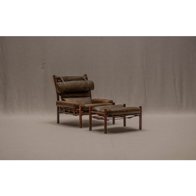 Set of Inca Easy Chair with Ottoman by Arne Norell, 1960s For Sale - Image 14 of 14