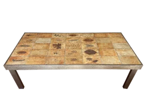 Vintage French Coffee Table by Roger Capron