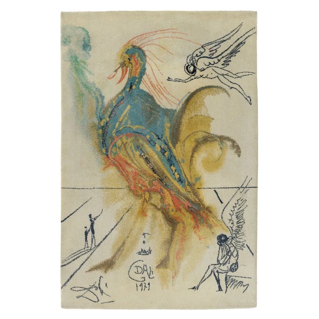 Le Grand Pavon Wool Carpet after Salvador Dali For Sale