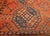 Vintage Turkmen Ersari in Allover Geometric Pattern in Red, Blue, Navy, Brown For Sale - Image 11 of 14