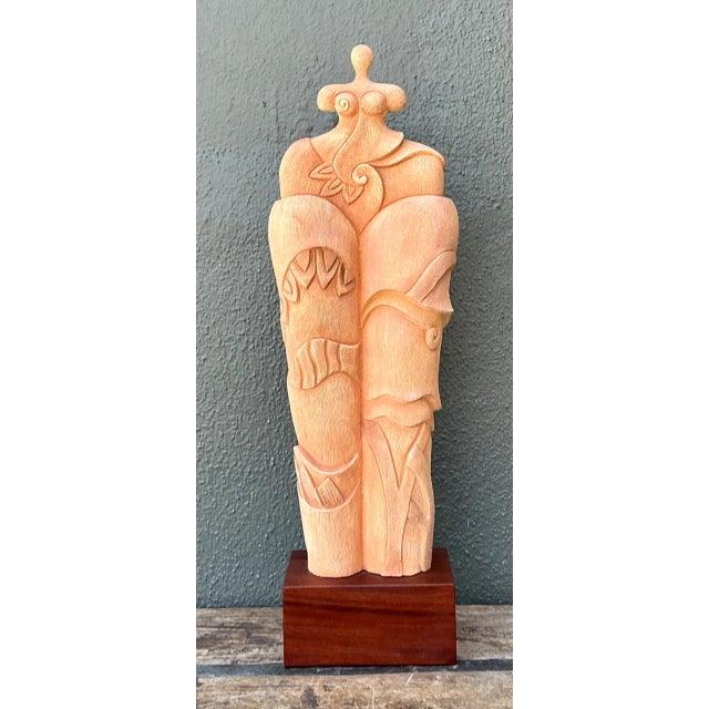 Mid-Century Modern Vintage Ceramic Abstract Figurative Sculpture For Sale - Image 3 of 12
