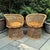 Petite Bohemian Wicker Peacock Chair, 1970s, a Pair For Sale - Image 9 of 9