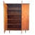 Cool vintage mid-century duotone Danish design wardrobe from the 1960s. This duo colour wardrobe has 3 doors, finished in...
