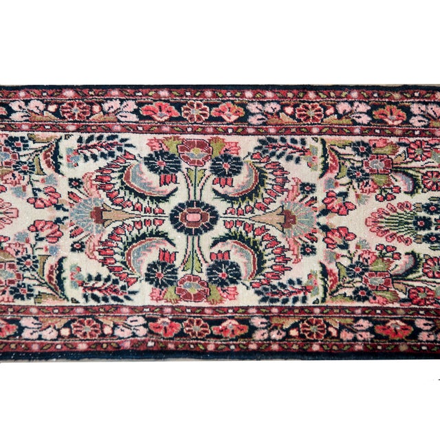 Ivory Early 20th Century Persian Dargazin Runner For Sale - Image 8 of 15