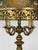 Gold Vintage 40" Hollywood Regency Gold Slag Glass Jeweled Crown Table Lamp For Sale - Image 8 of 13