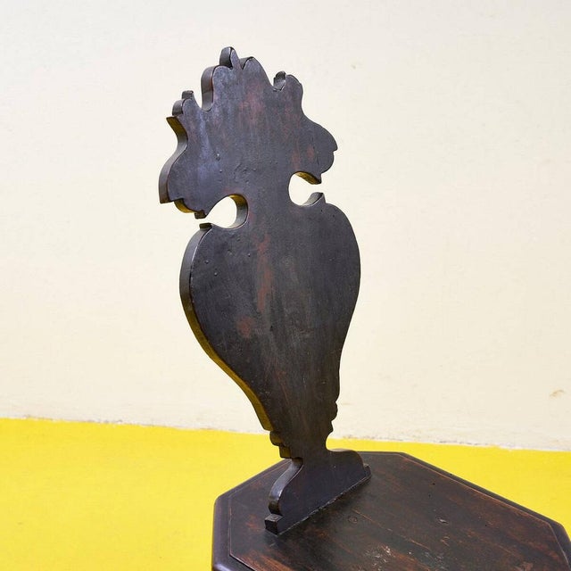 Vintage Wooden Stool For Sale - Image 3 of 15