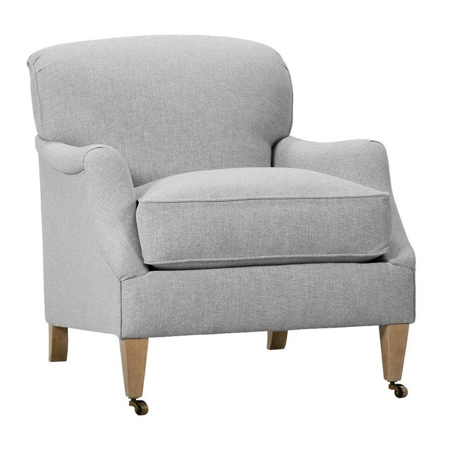 Alcott Chair, Stone Linen For Sale - Image 12 of 12