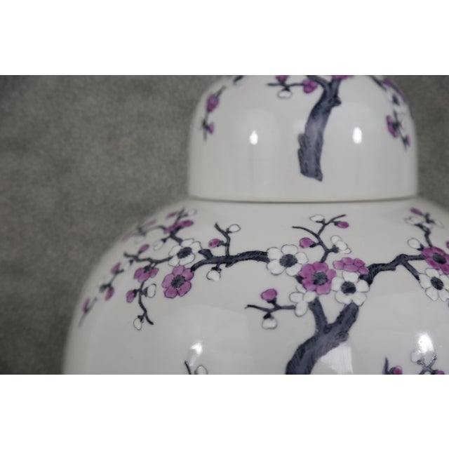 Light Gray Ceramic Ginger Jar with Lid Chairish